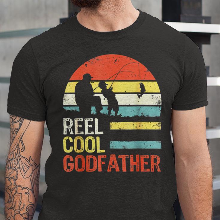 Fishing Reel Cool Godfather V3 Unisex Jersey Short Sleeve Crewneck Tshirt