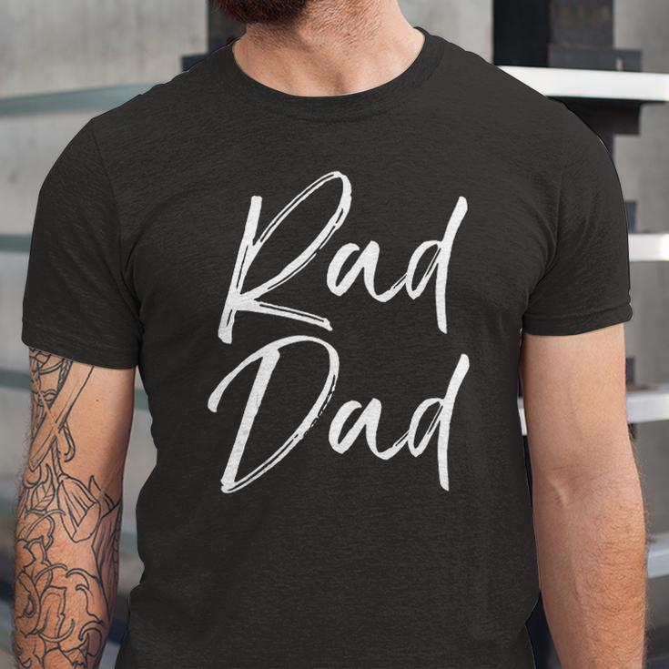 Fun Fathers Day From Son Cool Quote Saying Rad Dad Jersey T-Shirt