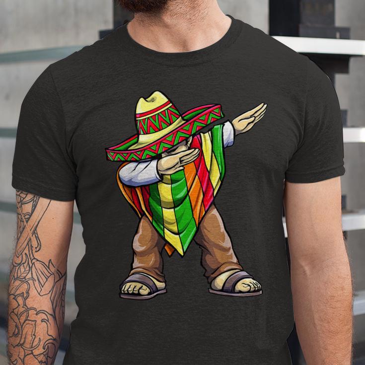 Funny Dabbing Taco Cinco De May Mexican Food V2 Unisex Jersey Short Sleeve Crewneck Tshirt