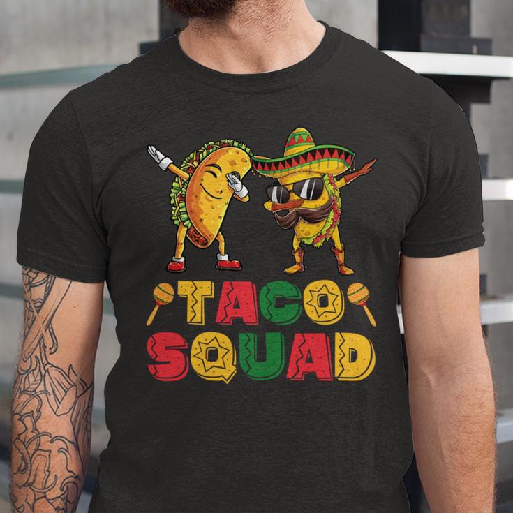 Funny Dabbing Taco Cinco De May Mexican Food V3 Unisex Jersey Short Sleeve Crewneck Tshirt