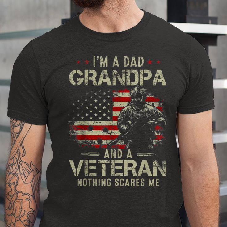 Grandpa For Fathers Day Im A Dad Grandpa Veteran Jersey T-Shirt