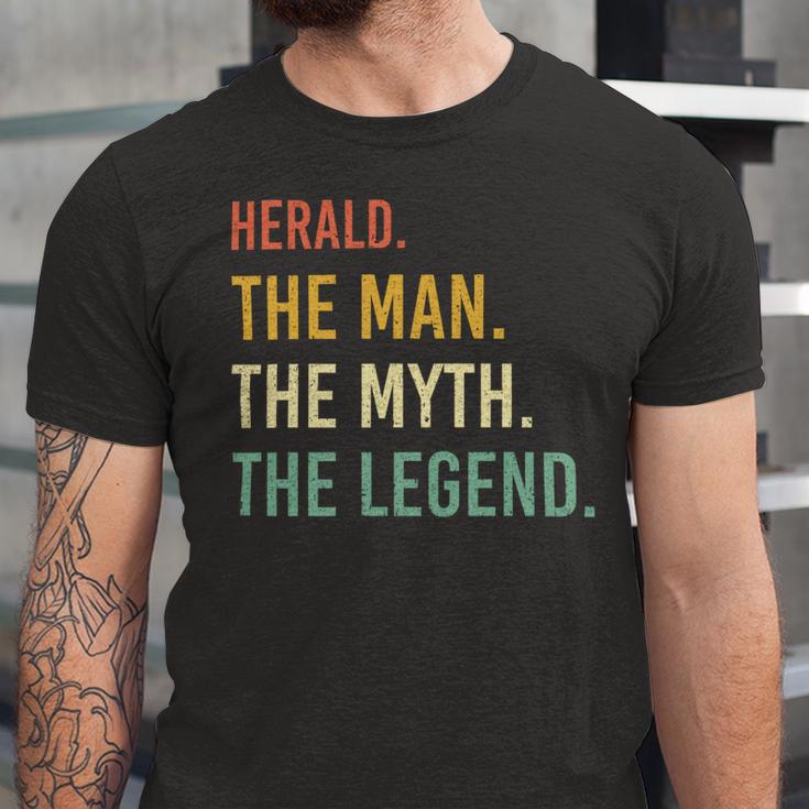 Herald Name Shirt Herald Family Name V3 Unisex Jersey Short Sleeve Crewneck Tshirt