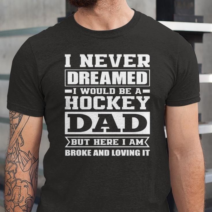 Hockey Dad Dads Ice Hockey Jersey T-Shirt