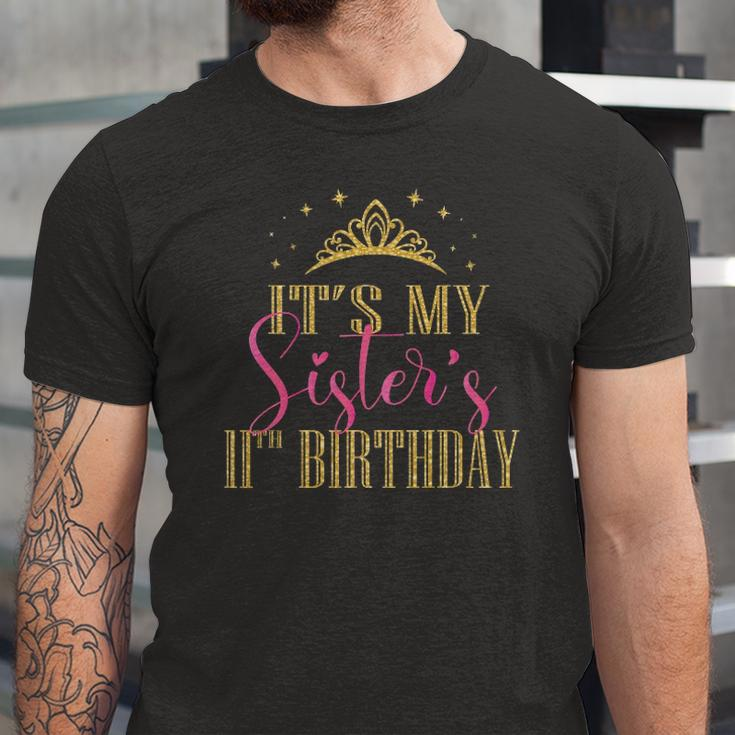 Its My Sisters 11Th Birthday Girls Party Matching Jersey T-Shirt