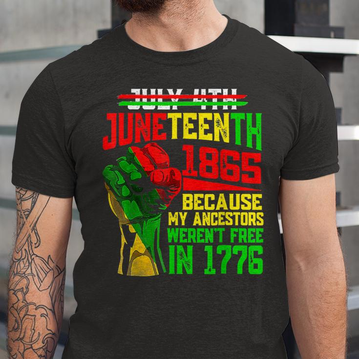 July 4Th Junenth 1865 Because My Ancestors Girls Jersey T-Shirt