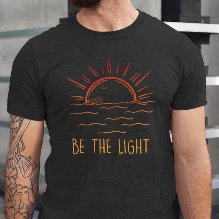 Be The Light Let Your Light Shine Waves Sun Christian Jersey T-Shirt