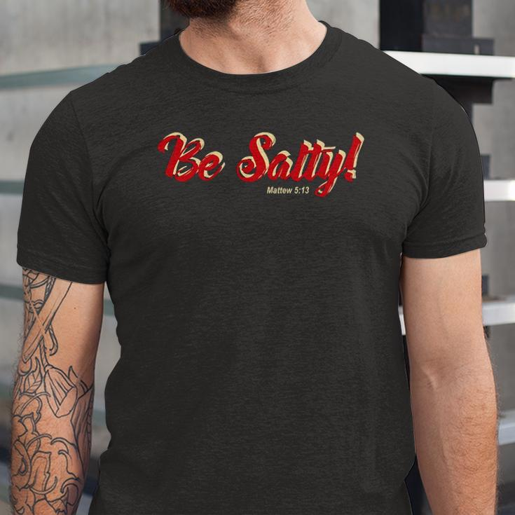 Be Light Salty Bible Verse Christian Jersey T-Shirt