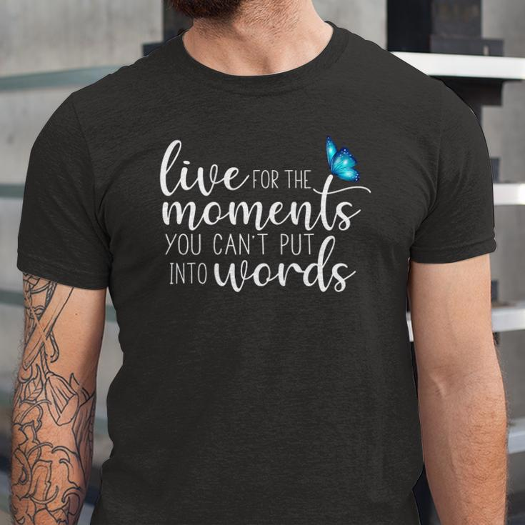 Live For The Moments Butterfly Jersey T-Shirt