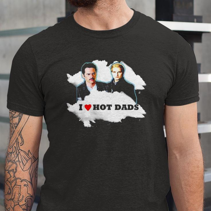 I Love Hot Dads Charlie Swan Carlisle Cullen Jersey T-Shirt