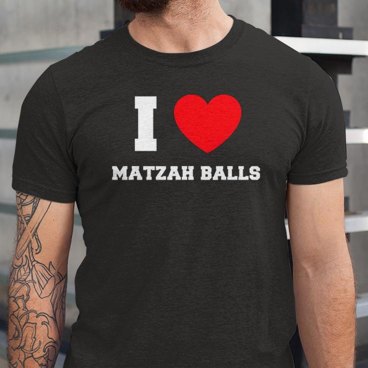 I Love Matzah Balls Lover Jersey T-Shirt