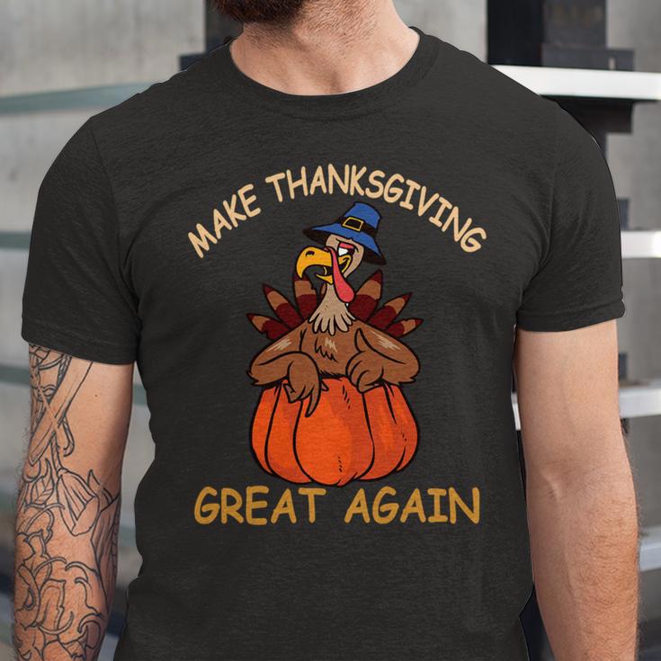 Make Thanksgiving Great Again Funny 1 Shirt Unisex Jersey Short Sleeve Crewneck Tshirt