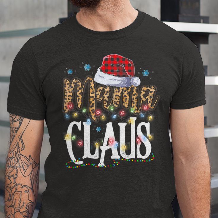 Mama Nana Claus Christmas Pajamas 505 Shirt Unisex Jersey Short Sleeve Crewneck Tshirt