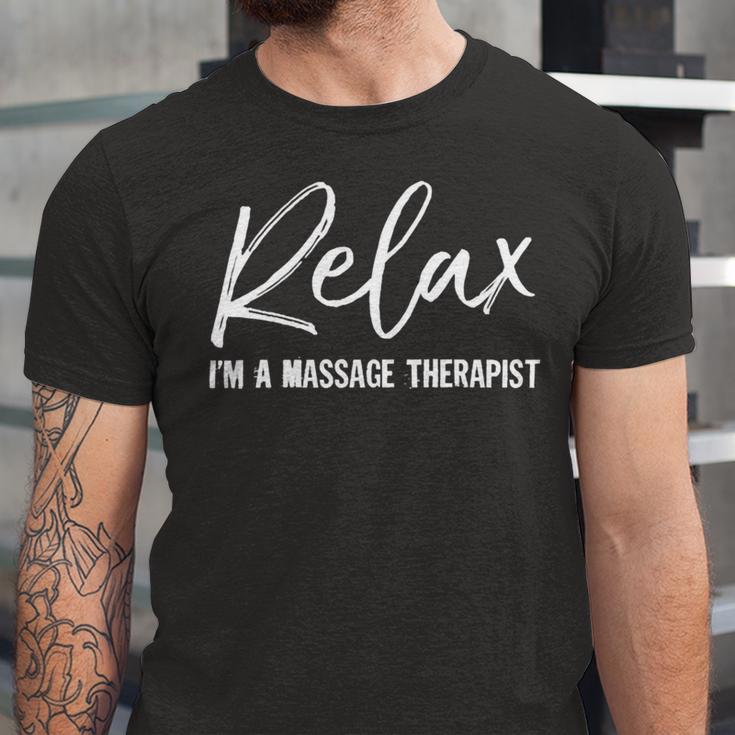 Massage Therapist V2 Unisex Jersey Short Sleeve Crewneck Tshirt