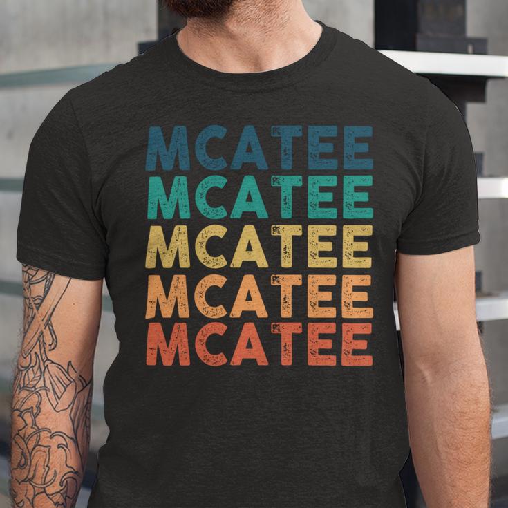 Mcatee Name Shirt Mcatee Family Name Unisex Jersey Short Sleeve Crewneck Tshirt