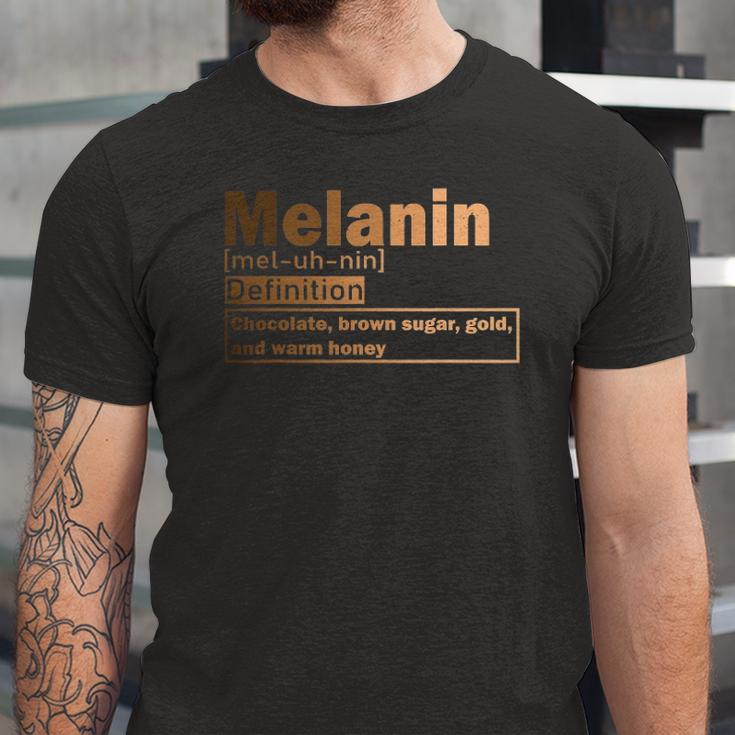 Melanin Definition African Black History Month Juneteenth Jersey T-Shirt