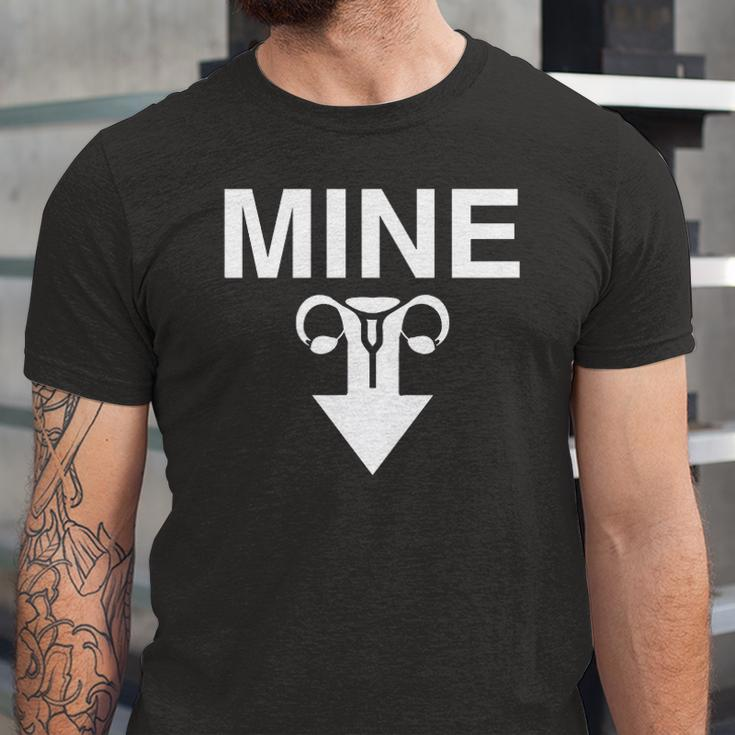 Mine Arrow With Uterus Pro Choice Rights Jersey T-Shirt