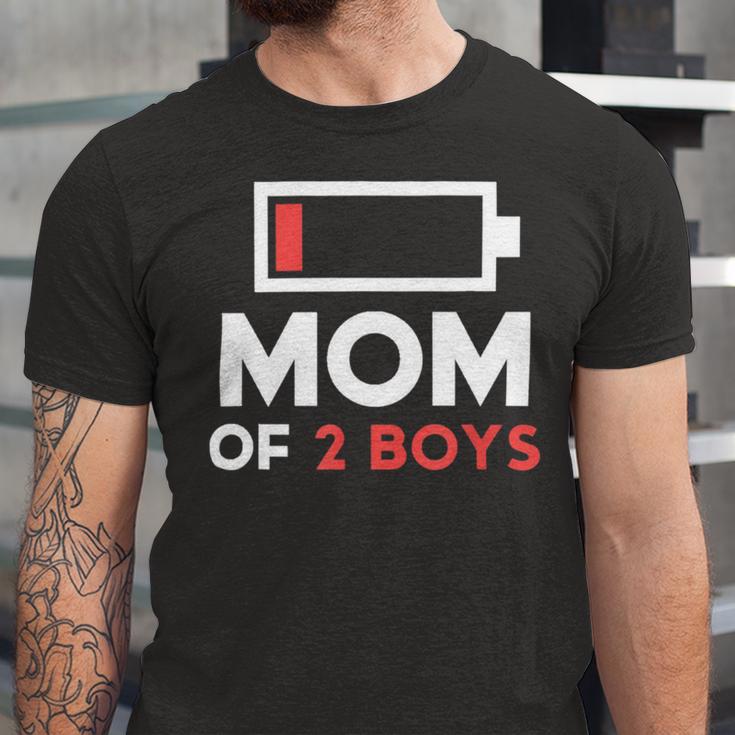 Mom Of 2 Boys Shirt From Son Mothers Day Birthday Women Active 154 Trending Shirt Unisex Jersey Short Sleeve Crewneck Tshirt