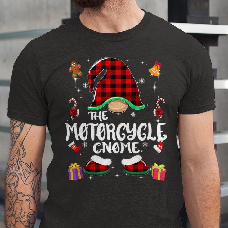 Motorcycle Gnome Buffalo Plaid Red 460 Shirt Unisex Jersey Short Sleeve Crewneck Tshirt