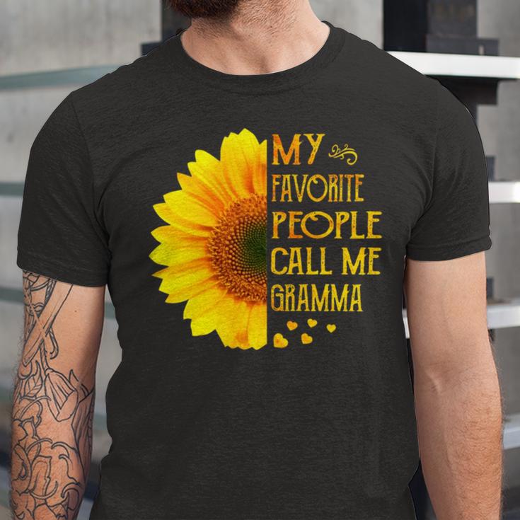 My Favorite People Call Me Gramma 728 Shirt Unisex Jersey Short Sleeve Crewneck Tshirt