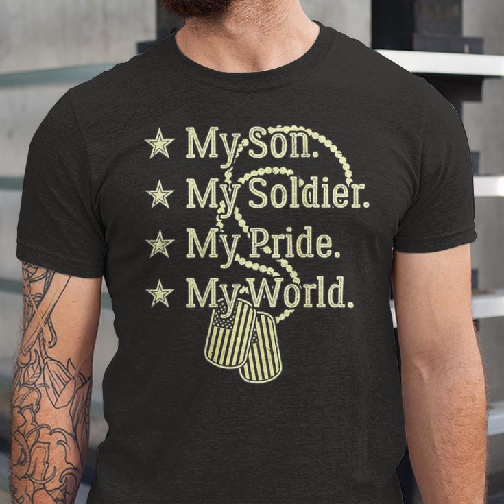 My Son Is A Soldier Hero Proud 707 Shirt Unisex Jersey Short Sleeve Crewneck Tshirt