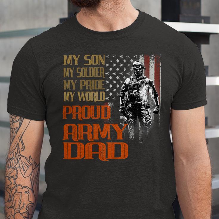 My Son Is A Soldier Hero Proud Army 708 Shirt Unisex Jersey Short Sleeve Crewneck Tshirt