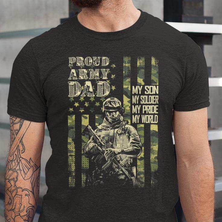 My Son Is A Soldier Proud Army Dad Us 706 Shirt Unisex Jersey Short Sleeve Crewneck Tshirt