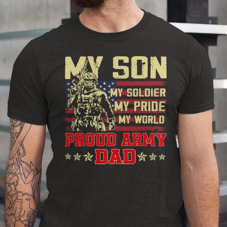 My Son Is Soldier Proud Military Dad 710 Shirt Unisex Jersey Short Sleeve Crewneck Tshirt