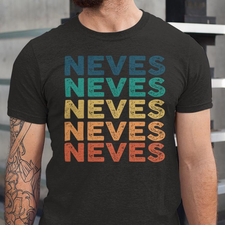 Neves Name Shirt Neves Family Name Unisex Jersey Short Sleeve Crewneck Tshirt