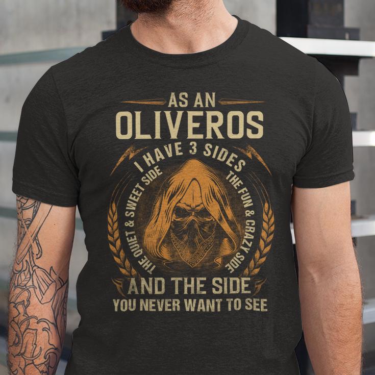 Oliveros Name Shirt Oliveros Family Name V3 Unisex Jersey Short Sleeve Crewneck Tshirt