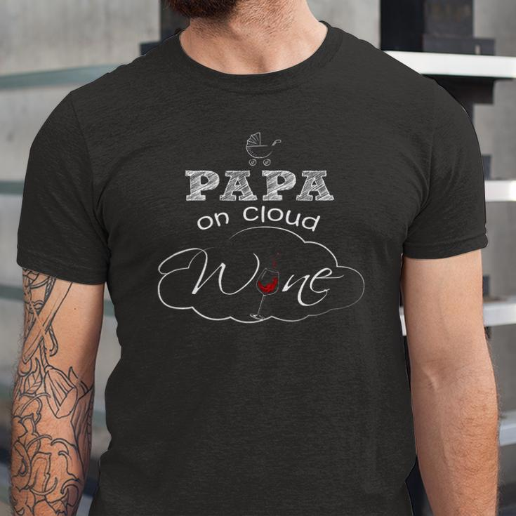 Papa On Cloud Wine New Dad 2018 And Baby Jersey T-Shirt