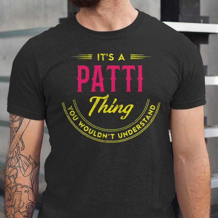 Patti Shirt Personalized Name GiftsShirt Name Print T Shirts Shirts With Name Patti Unisex Jersey Short Sleeve Crewneck Tshirt