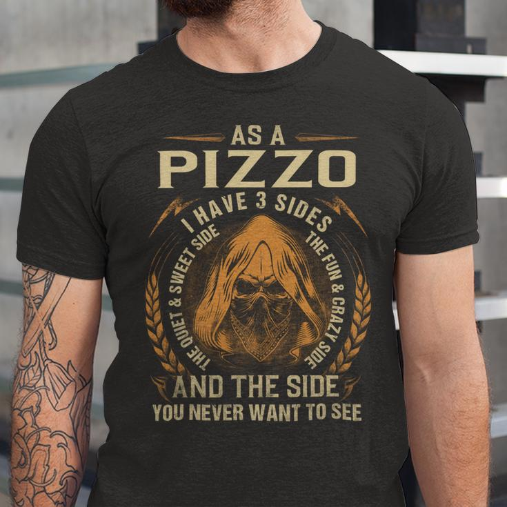 Pizzo Name Shirt Pizzo Family Name Unisex Jersey Short Sleeve Crewneck Tshirt