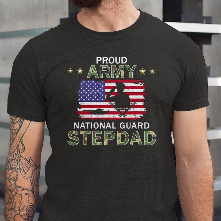 Proud Army National Guard Stepdad Jersey T-Shirt