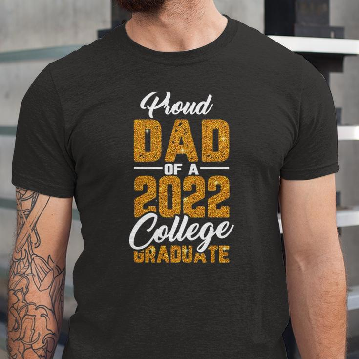 Proud Dad Of A 2022 Graduate Graduation College Student Papa Jersey T-Shirt
