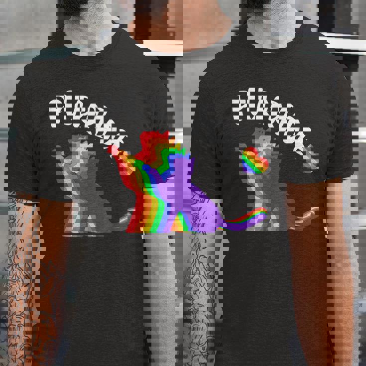 Purride Gay Pride Cat Pride Cat Cat Lgbtq Jersey T-Shirt Purride Gay Pride Cat Pride Cat Cat Lgbtq Jersey T-Shirt