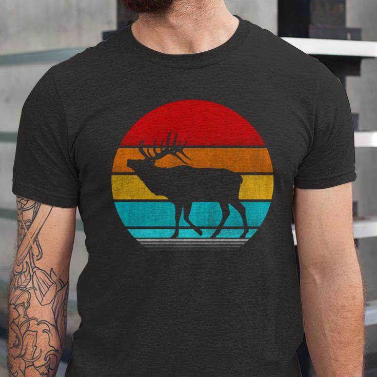 Retro Vintage Elk Unisex Jersey Short Sleeve Crewneck Tshirt