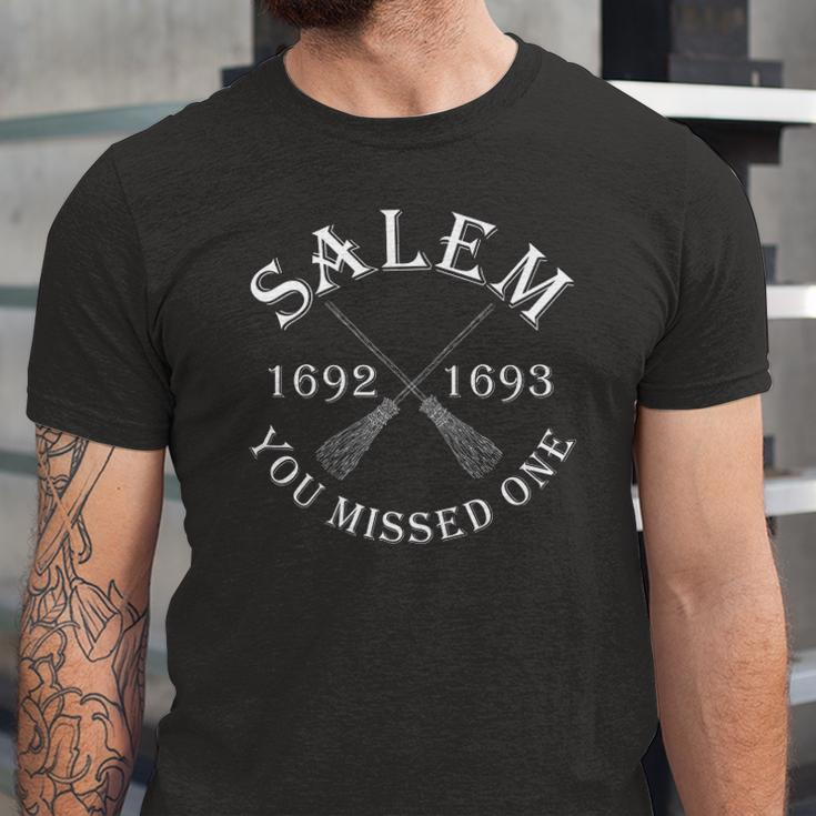 Salem You Missed One Witch Trials Brooms V2 Jersey T-Shirt