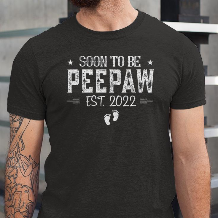 Soon To Be Peepaw Happy Fathers Day Est 2022 Ver2 Jersey T-Shirt