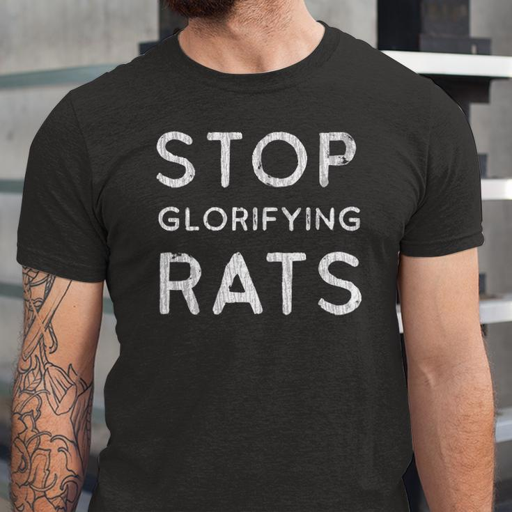 Stop Glorifying Rats Jersey T-Shirt