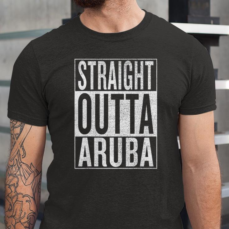 Straight Outta Aruba Great Travel & Idea Jersey T-Shirt