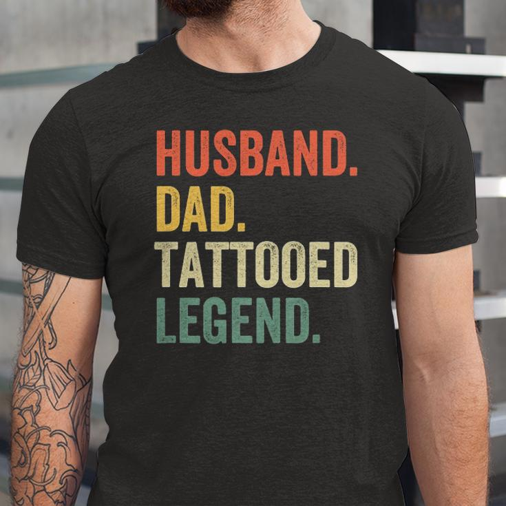 Tattoo Husband Dad Tattooed Legend Vintage Jersey T-Shirt