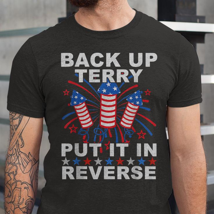 Back Up Terry Put It In Reverse Firework 4Th Of July Jersey T-Shirt
