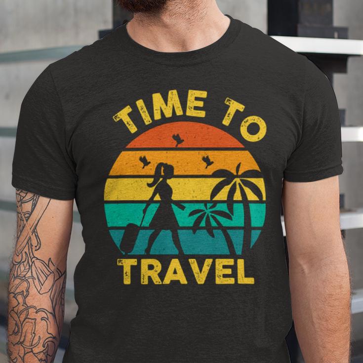 Time To Travel 807 Trending Shirt Unisex Jersey Short Sleeve Crewneck Tshirt