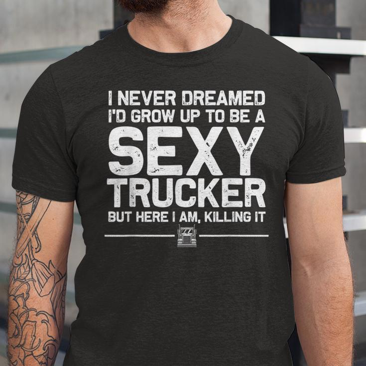 Truck Driver For Trucker Trucking Lover Jersey T-Shirt