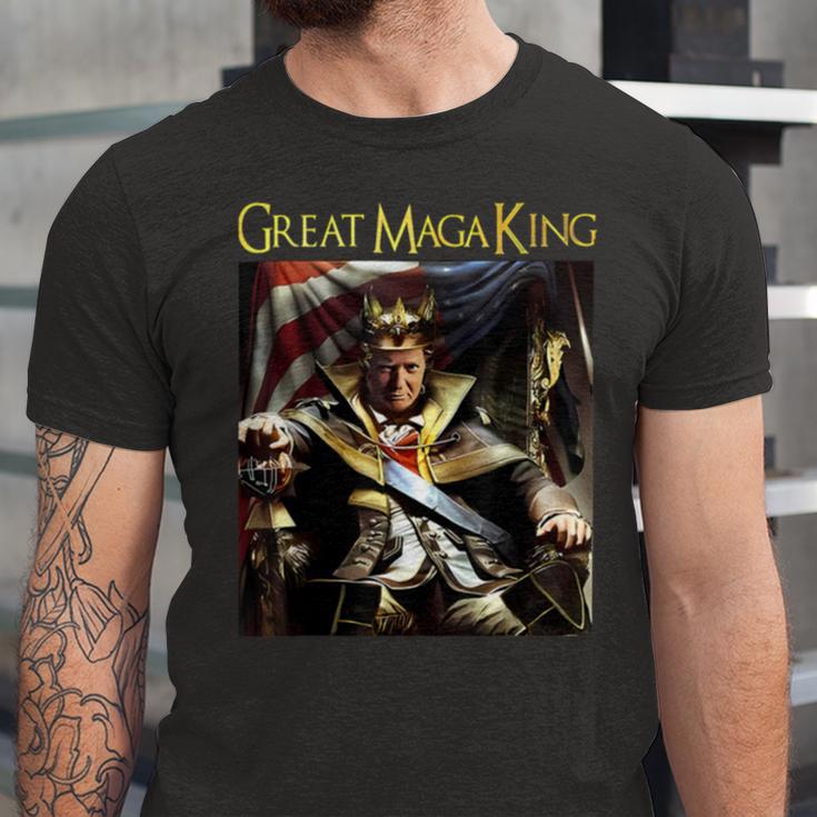 Ultra Maga Great Maga King Shirt Great Maga King Trump 2024 Unisex Jersey Short Sleeve Crewneck Tshirt