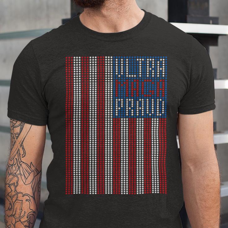 Ultra Maga Proud Patriotic Tshirt Unisex Jersey Short Sleeve Crewneck Tshirt