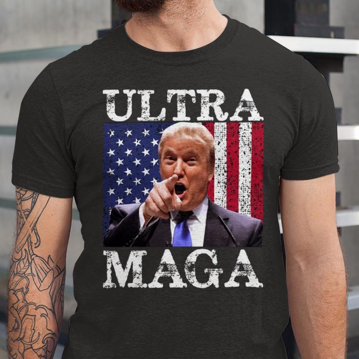 Ultra Maga Ultra Maga Funny Ultra Maga 2024 Ultra Maga And Proud Of Itultra Maga Proud Unisex Jersey Short Sleeve Crewneck Tshirt