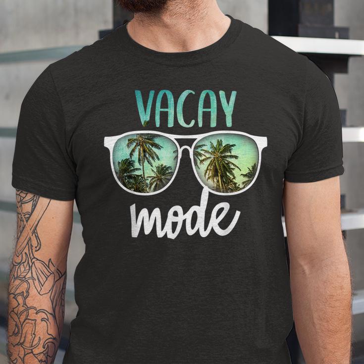 Vacay Mode Cute Vacation Summer Cruise Getaway Unisex Jersey Short Sleeve Crewneck Tshirt