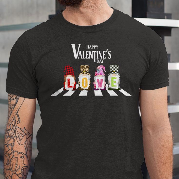 Valentinegnomecrosswalk Unisex Jersey Short Sleeve Crewneck Tshirt