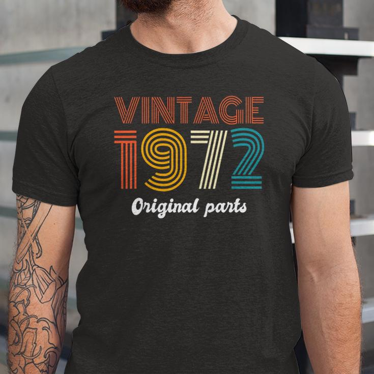Vintage 1972 Original Parts 50Th Birthday 50 Years Old Jersey T-Shirt